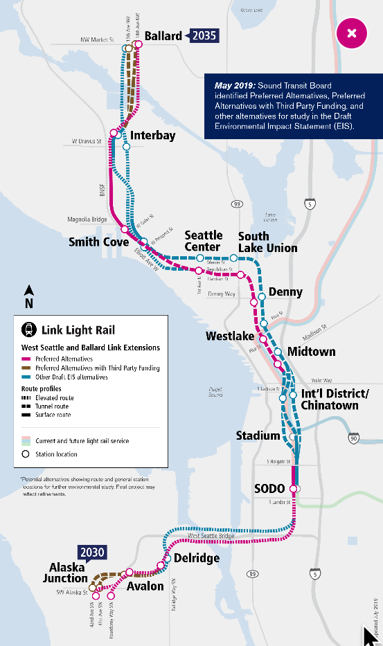 seatac light rail route map seatac light rail route map